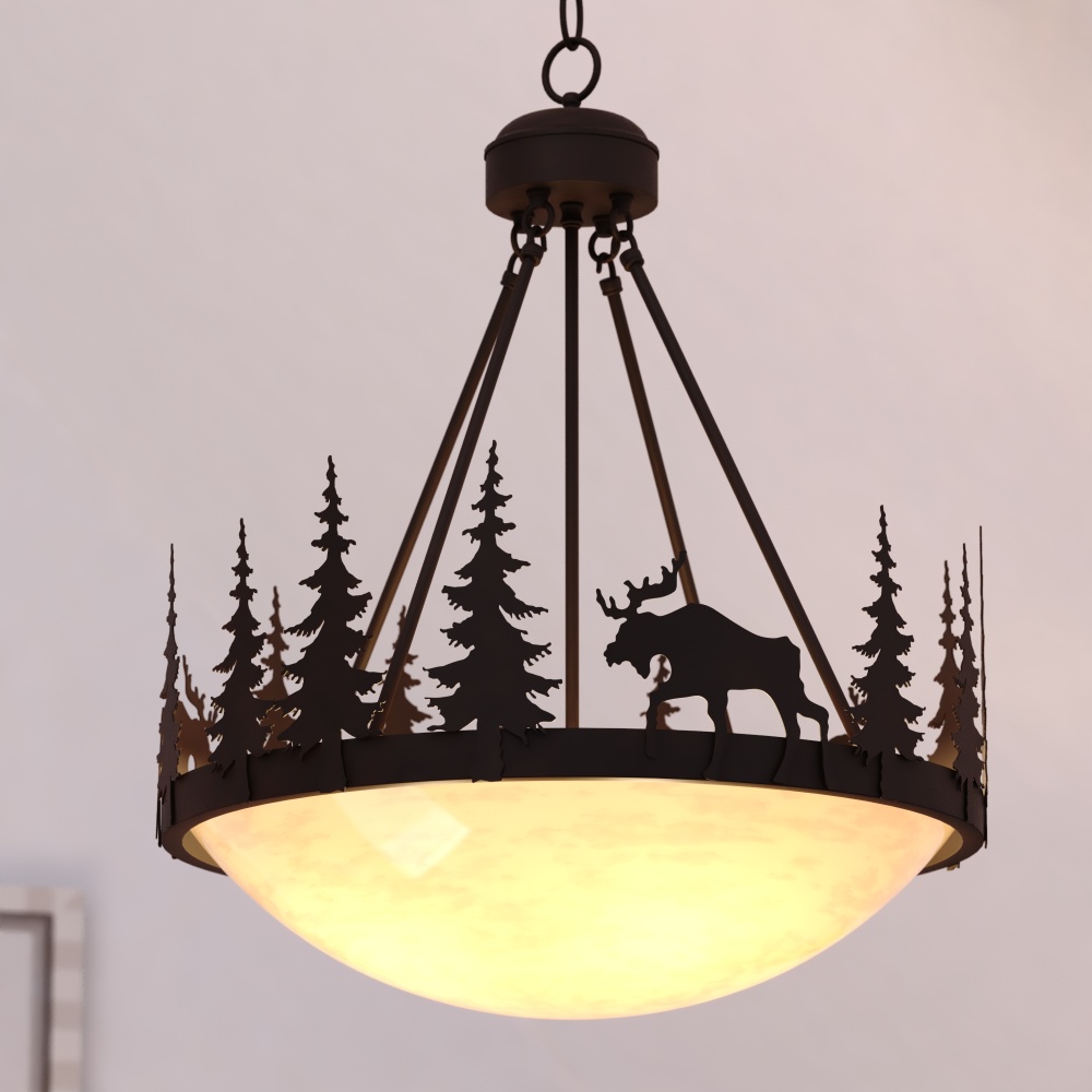 Vaxcel Yellowstone Bowl Pendant