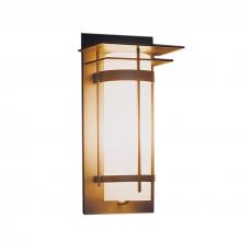 Hubbardton Forge 305993-SKT-10-GG0034 - Banded with Top Plate Outdoor Sconce
