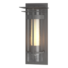Hubbardton Forge 305996-SKT-78-ZS0654 - Torch  Seeded Glass Small Outdoor Sconce with Top Plate