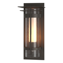 Hubbardton Forge 305997-SKT-77-ZS0655 - Torch  Seeded Glass with Top Plate Outdoor Sconce