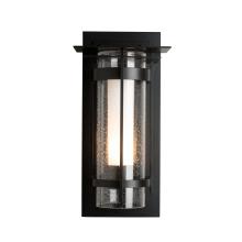 Hubbardton Forge 305997-SKT-80-ZS0655 - Torch  Seeded Glass with Top Plate Outdoor Sconce