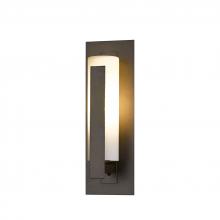 Hubbardton Forge 307285-SKT-10-GG0066 - Forged Vertical Bars Small Outdoor Sconce
