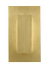 Visual Comfort & Co. Modern Collection 700OWASP9308DNBUNVSSP - Aspen Contemporary dimmable LED 8 Outdoor Wall Sconce Light outdoor in a Natural Brass/Gold Colored